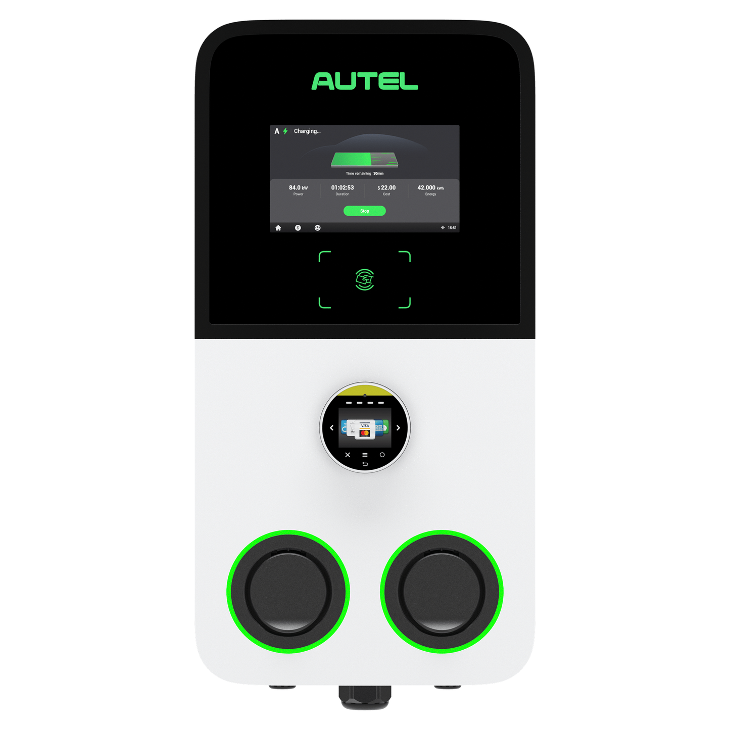 Autel AC MaxiCharger Ultra, 2x 22kW'a kadar şarj - #Blulinc#