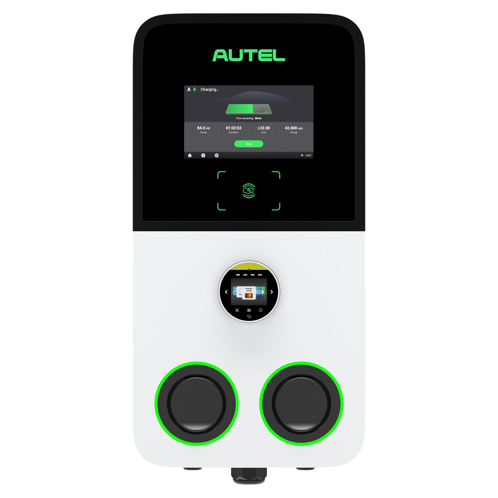 Autel AC MaxiCharger Ultra, 2x 22kW'a kadar şarj - #Blulinc#