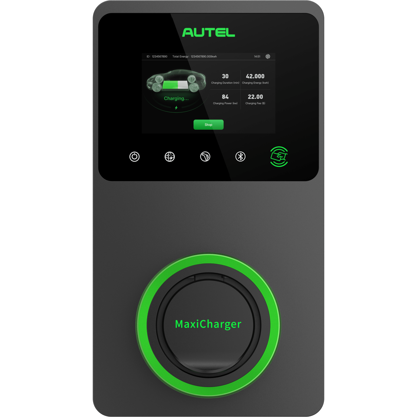 Autel AC MaxiCharger Wallbox, 22kWh'de şarj - #Blulinc#